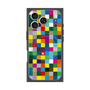 プレミアムスクエアケース with MagSafe［ CASEPLAY Rainbow Check ］