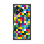プレミアムスクエアケース with MagSafe［ CASEPLAY Rainbow Check ］