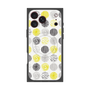 プレミアムスクエアケース with MagSafe［ Nordic Circle - Yellow ］
