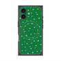 プレミアムスクエアケース with MagSafe［ Drawing Dot - Green ］