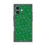 プレミアムスクエアケース with MagSafe［ Drawing Dot - Green ］