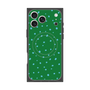 プレミアムスクエアケース with MagSafe［ Drawing Dot - Green ］