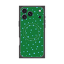 プレミアムスクエアケース with MagSafe［ Drawing Dot - Green ］