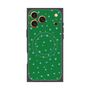 プレミアムスクエアケース with MagSafe［ Drawing Dot - Green ］
