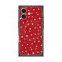 プレミアムスクエアケース with MagSafe［ Drawing Dot - Red ］