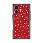 プレミアムスクエアケース with MagSafe［ Drawing Dot - Red ］