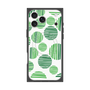 プレミアムスクエアケース with MagSafe［ Nordic Dot - Green ］