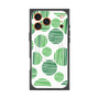プレミアムスクエアケース with MagSafe［ Nordic Dot - Green ］