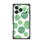 プレミアムスクエアケース with MagSafe［ Nordic Dot - Green ］