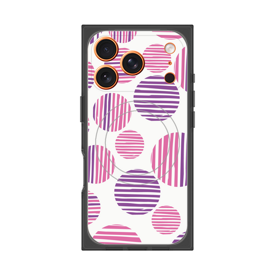 プレミアムスクエアケース with MagSafe［ Nordic Dot - Pink ］
