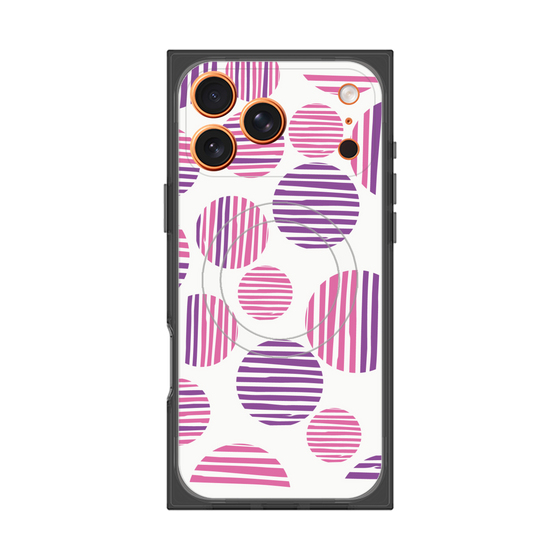 プレミアムスクエアケース with MagSafe［ Nordic Dot - Pink ］