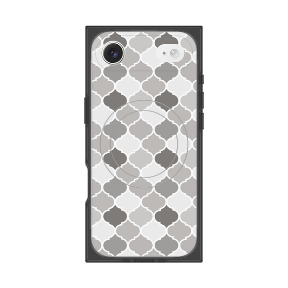 プレミアムスクエアケース with MagSafe［ Moroccan1 color - Gray ］
