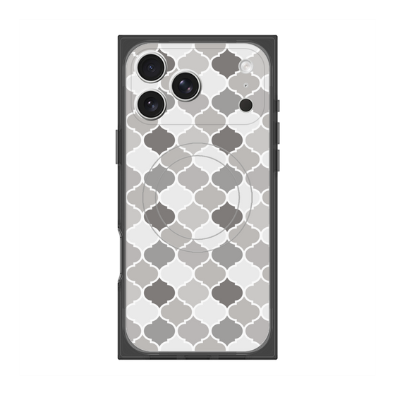 プレミアムスクエアケース with MagSafe［ Moroccan1 color - Gray ］