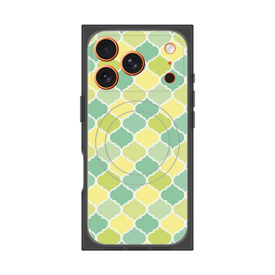 プレミアムスクエアケース with MagSafe［ Moroccan1 color - Green ］