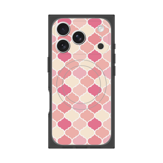 プレミアムスクエアケース with MagSafe［ Moroccan1 color - Pink ］
