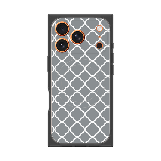 プレミアムスクエアケース with MagSafe［ Moroccan2 - Gray ］