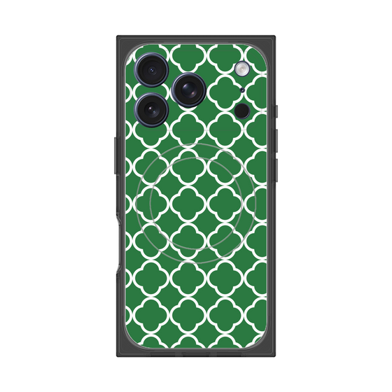 プレミアムスクエアケース with MagSafe［ Moroccan2 - Green ］