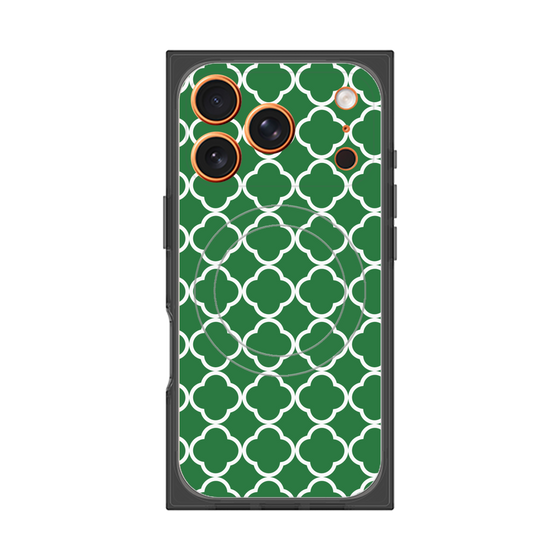 プレミアムスクエアケース with MagSafe［ Moroccan2 - Green ］