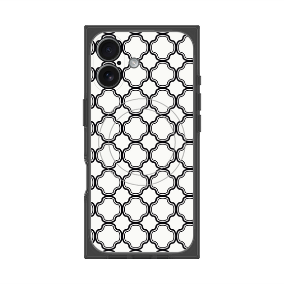 プレミアムスクエアケース with MagSafe［ Moroccan3 - Black ］