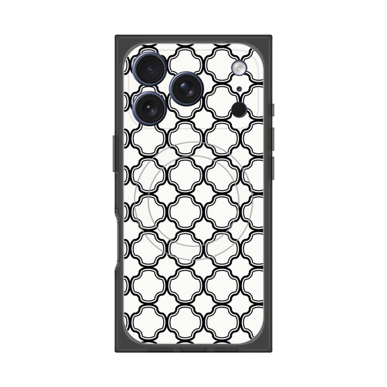 プレミアムスクエアケース with MagSafe［ Moroccan3 - Black ］