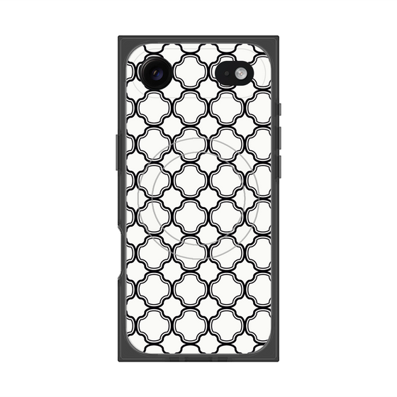 プレミアムスクエアケース with MagSafe［ Moroccan3 - Black ］