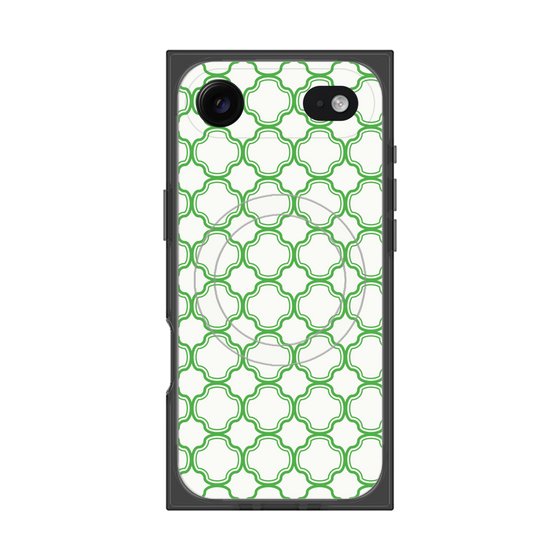 プレミアムスクエアケース with MagSafe［ Moroccan3 - Green ］