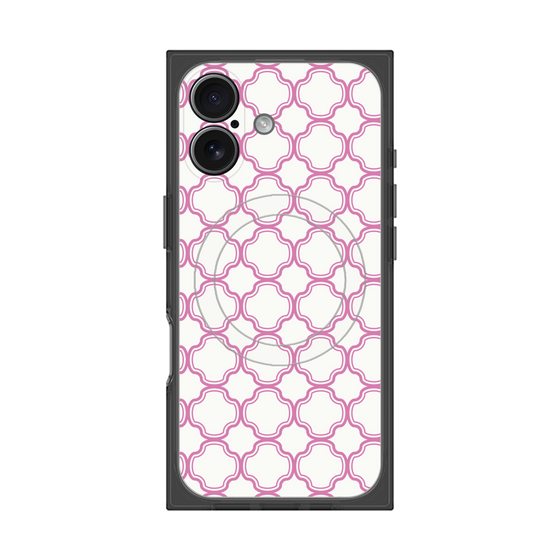 プレミアムスクエアケース with MagSafe［ Moroccan3 - Pink ］