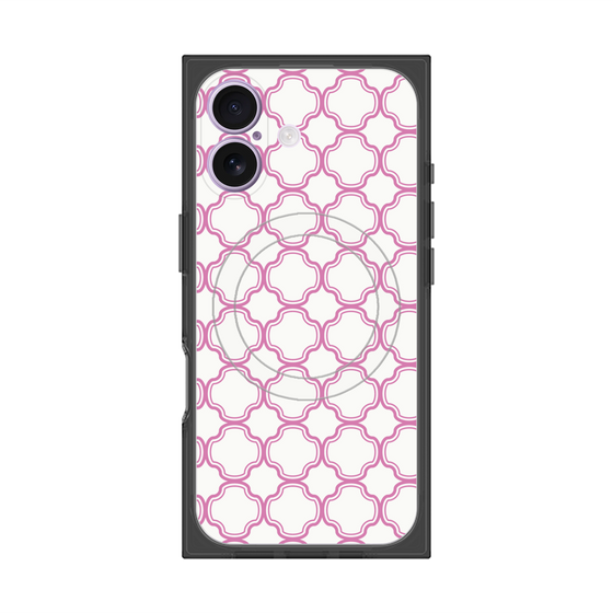 プレミアムスクエアケース with MagSafe［ Moroccan3 - Pink ］
