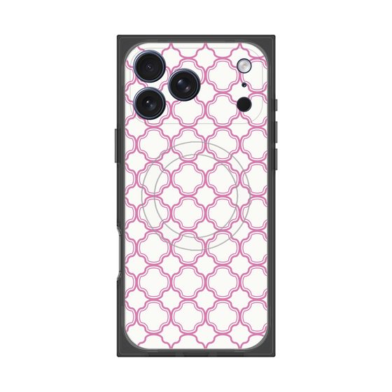 プレミアムスクエアケース with MagSafe［ Moroccan3 - Pink ］