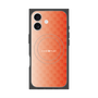 プレミアムスクエアケース with MagSafe［ CASEPLAY Check - Orange ］