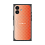 プレミアムスクエアケース with MagSafe［ CASEPLAY Check - Orange ］