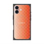 プレミアムスクエアケース with MagSafe［ CASEPLAY Check - Orange ］