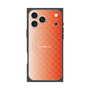 プレミアムスクエアケース with MagSafe［ CASEPLAY Check - Orange ］