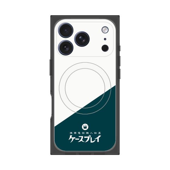 プレミアムスクエアケース with MagSafe［ CASEPLAY Retro - Green ］