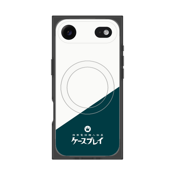 プレミアムスクエアケース with MagSafe［ CASEPLAY Retro - Green ］