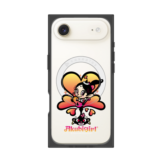 プレミアムスクエアケース with MagSafe［ アクビガール - ハート ］