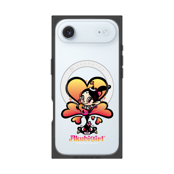 プレミアムスクエアケース with MagSafe［ アクビガール - ハート ］