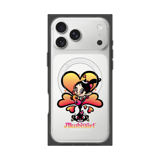 プレミアムスクエアケース with MagSafe［ アクビガール - ハート ］