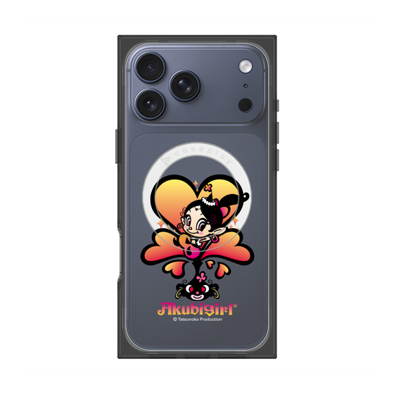 プレミアムスクエアケース with MagSafe［ アクビガール - ハート ］