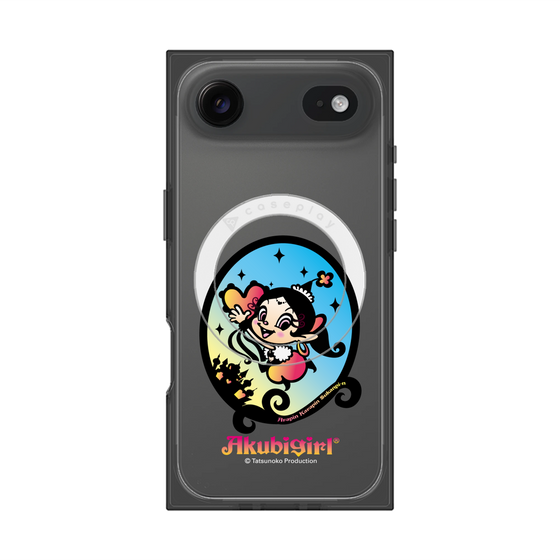 プレミアムスクエアケース with MagSafe［ アクビガール - オーバル ］
