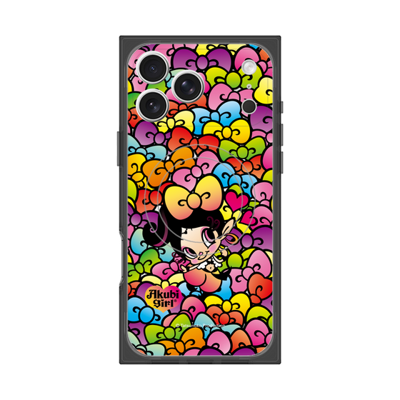 プレミアムスクエアケース with MagSafe［ アクビガール - リボン ］