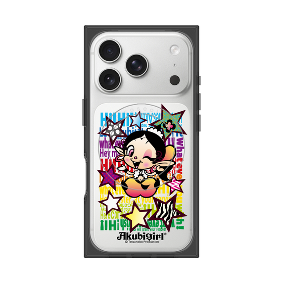 プレミアムスクエアケース with MagSafe［ アクビガール - スター ］