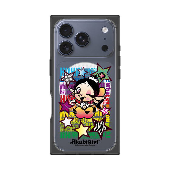 プレミアムスクエアケース with MagSafe［ アクビガール - スター ］