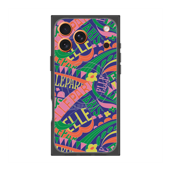プレミアムスクエアケース with MagSafe［ ELLE - ナチュラル ］