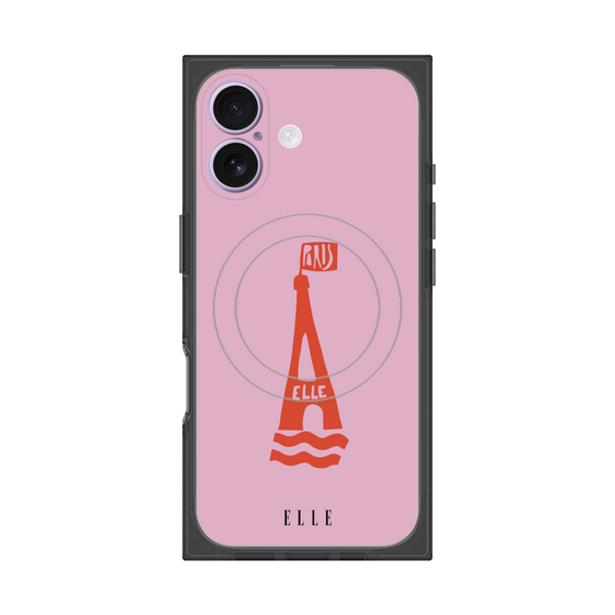 プレミアムスクエアケース with MagSafe［ ELLE - PARIS ］