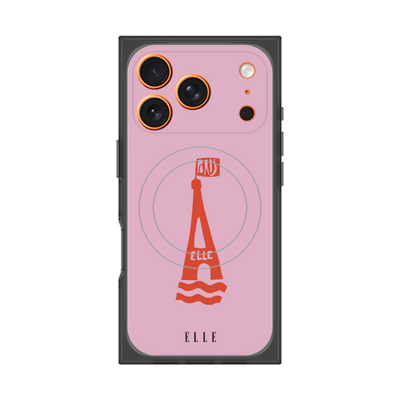プレミアムスクエアケース with MagSafe［ ELLE - PARIS ］