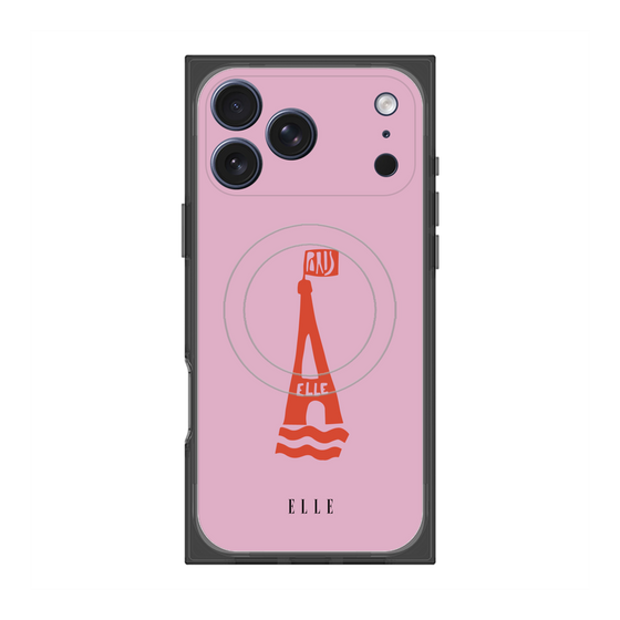 プレミアムスクエアケース with MagSafe［ ELLE - PARIS ］