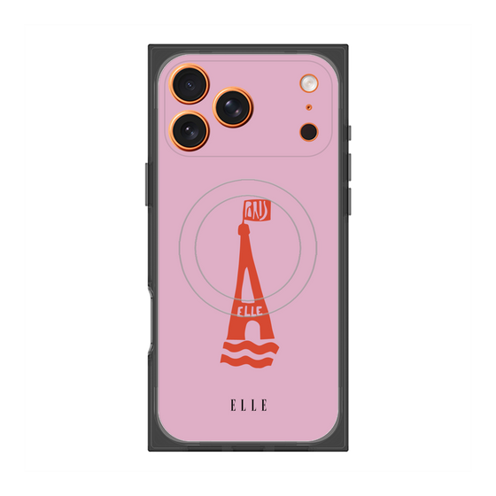 プレミアムスクエアケース with MagSafe［ ELLE - PARIS ］