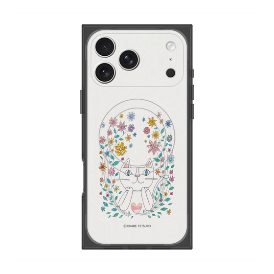 プレミアムスクエアケース with MagSafe［ おかべてつろう - もすこし力をぬいて生きてみようかな ］