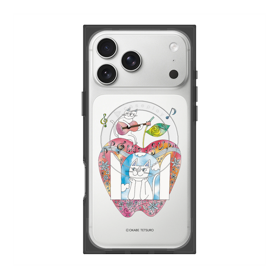 プレミアムスクエアケース with MagSafe［ おかべてつろう - きみの心が聴こえてくるよ ］